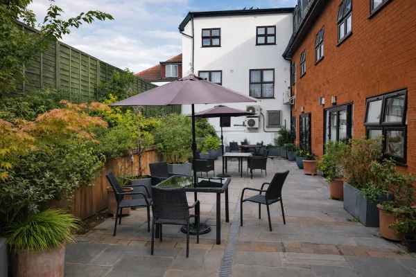 Garden at Ashbrook Nursing Home, 217-219 Chase Cross Road, Romford