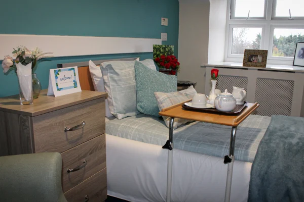 courtyard garden at Ashbrook Nursing Home, Romford